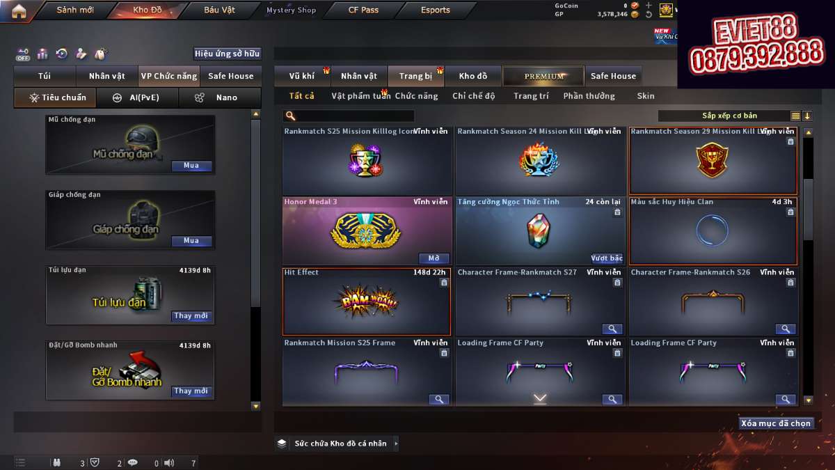 shop acc cf uy tin gia re